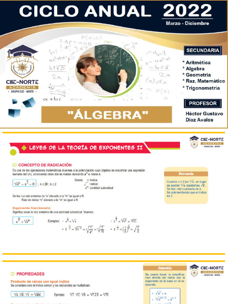 Leyes de La Teoría de Exponentes II PDF