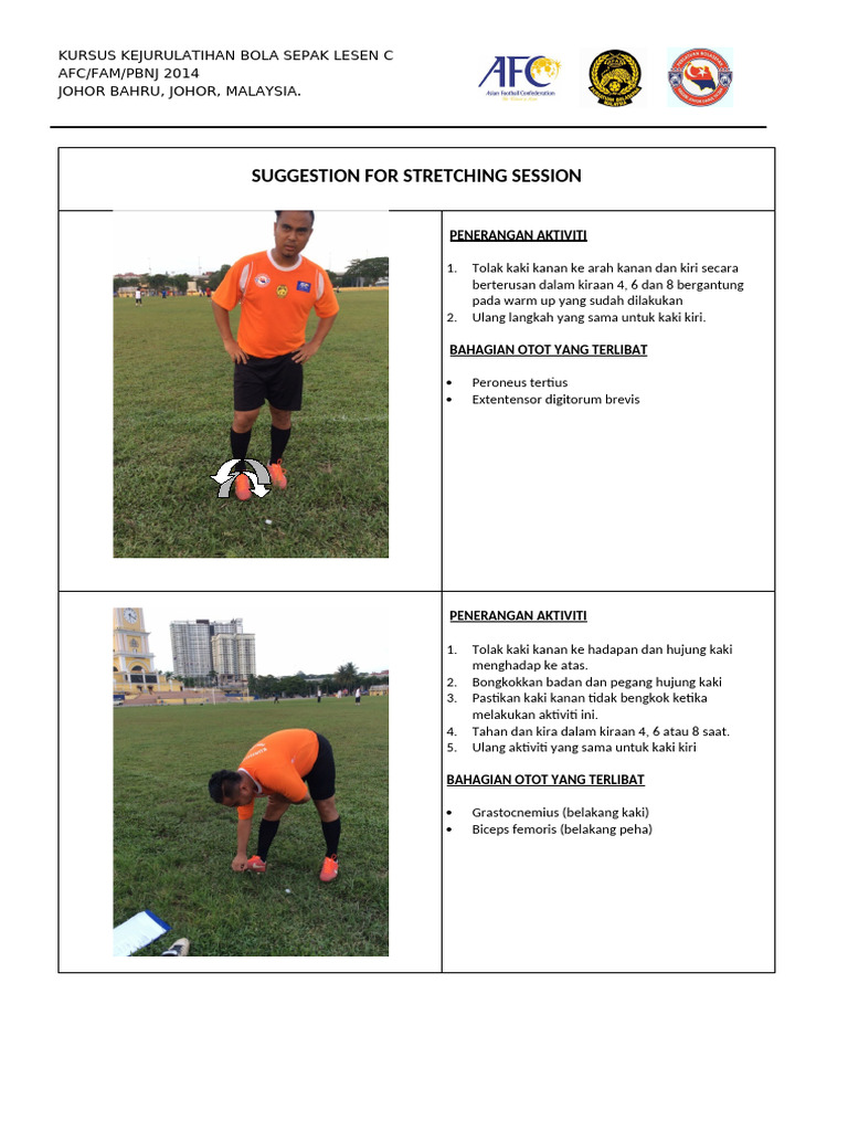 02 Suggestion For Stretching Session | PDF
