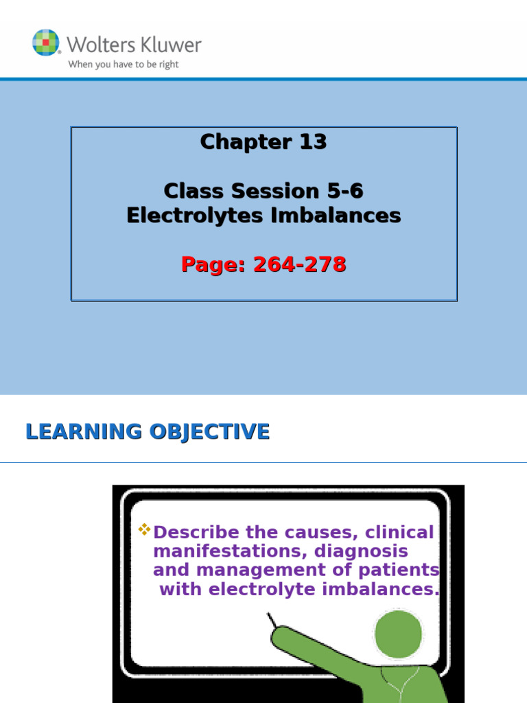 Session 5-6 Electrolytes Balance and Disturbance - Revised 2024 | PDF ...