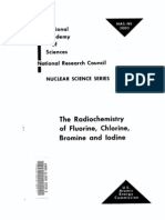 The Radio Chemistry of Fluorine, Chlorine, Bromine and Iodine.us AEC