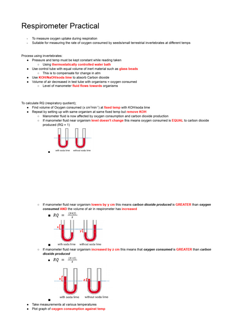 Respirometer Practical Techniques | PDF | Gel Electrophoresis