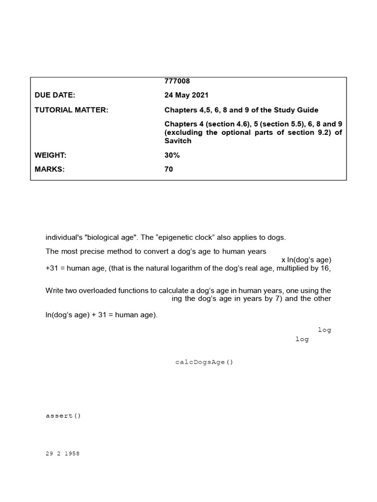 Assignment 2 2021: Log Log | PDF | Computer Science | Computing