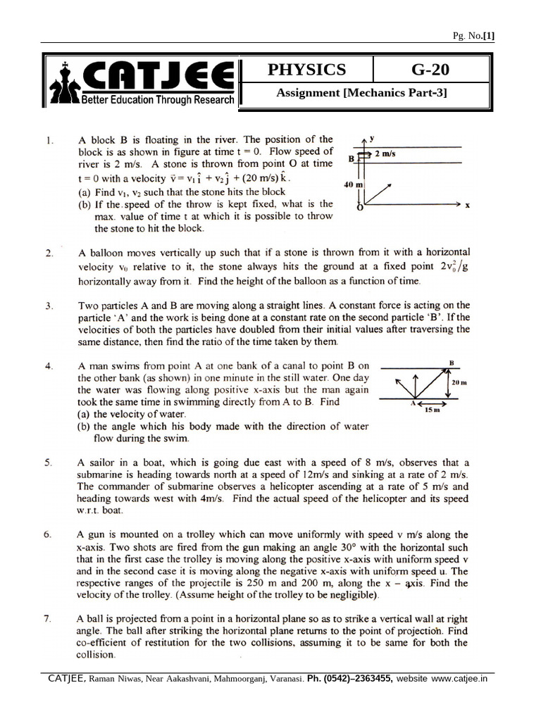 Assignment 3 (Mechanics 3) | PDF