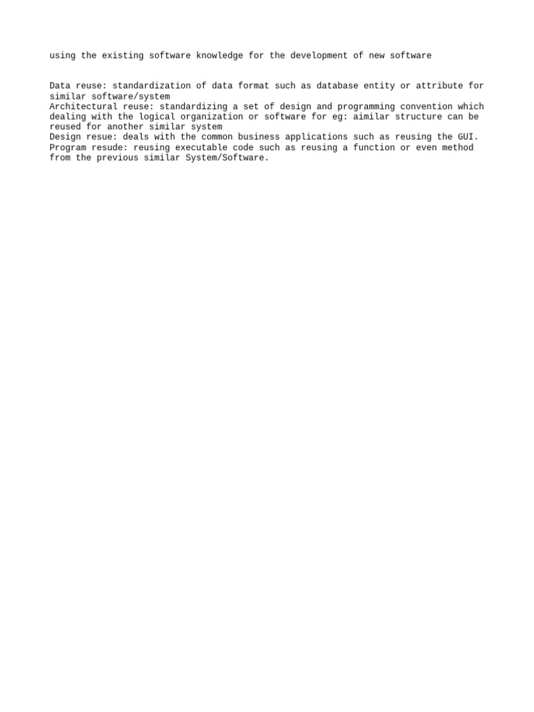 Software Development through Reuse Strategies | PDF
