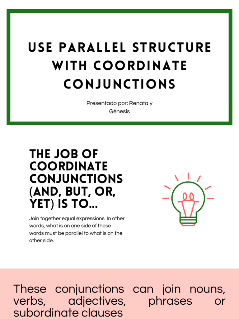 Mastering Parallel Structure in Writing | PDF | Semantic Units ...