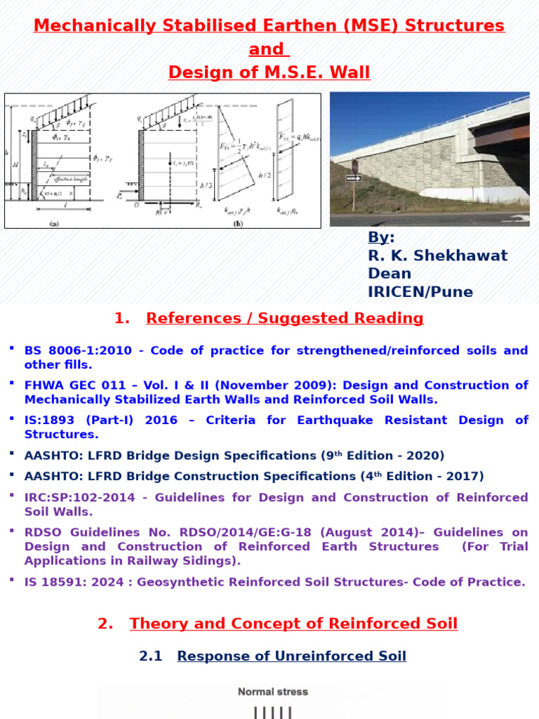 Reinforced Earth Wall Design Principles | PDF | Drainage | Structural Load