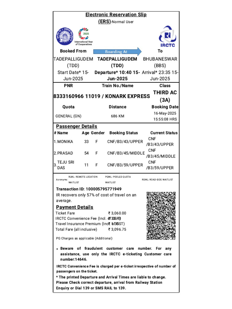 IRCTC Next Generation ETicketing System | PDF | Identity Document