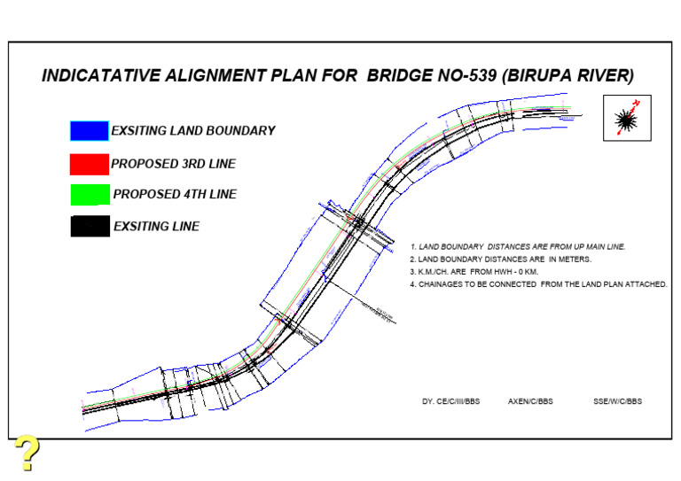 Bridge No-539 Alignment Plan Details | PDF