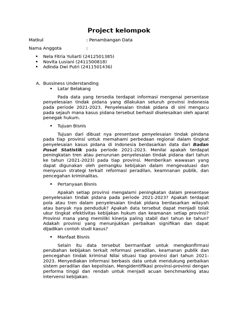 Project Kelompok | PDF