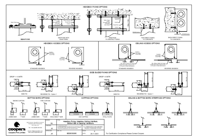 Headbox Access and Fixing Options | PDF