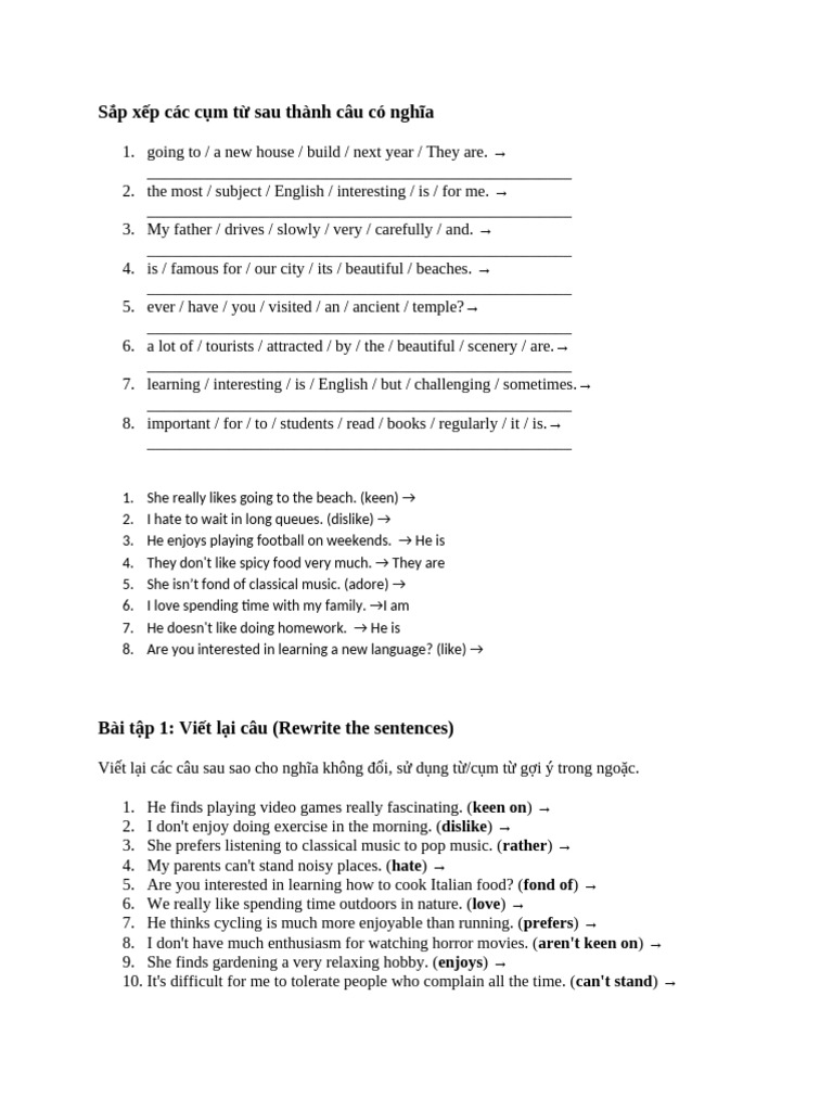 Sentence Structuring Exercises | PDF | Chess Openings | Chess