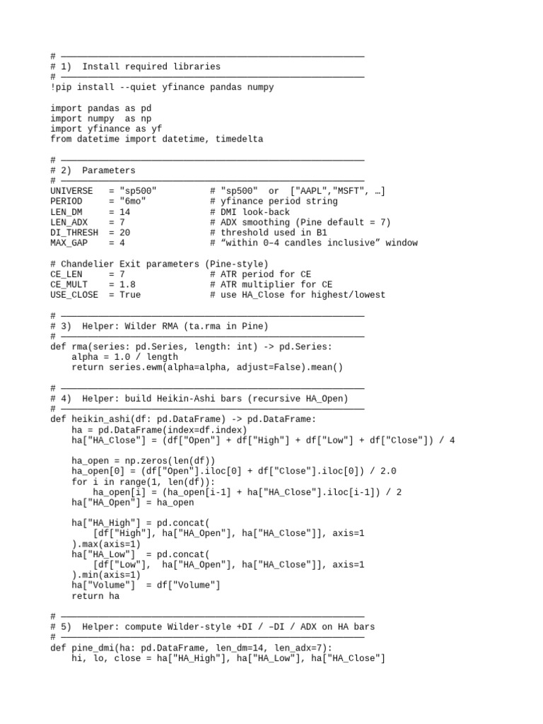 FTBC Entry Strategy with Heikin-Ashi | PDF | Computer Programming ...