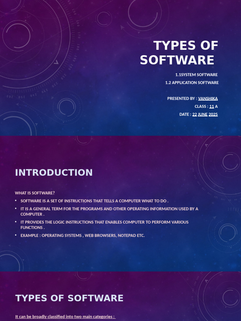Types of System and Application Software | PDF