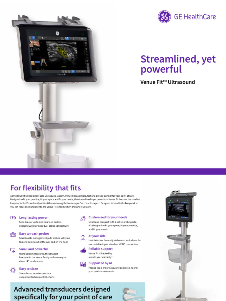 Venue Fit Ultrasound System Overview | PDF | Medical Ultrasound ...