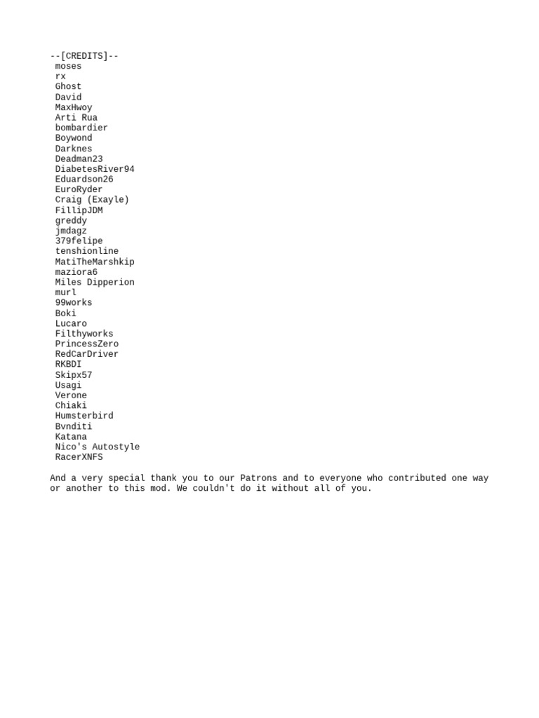 Credits | PDF