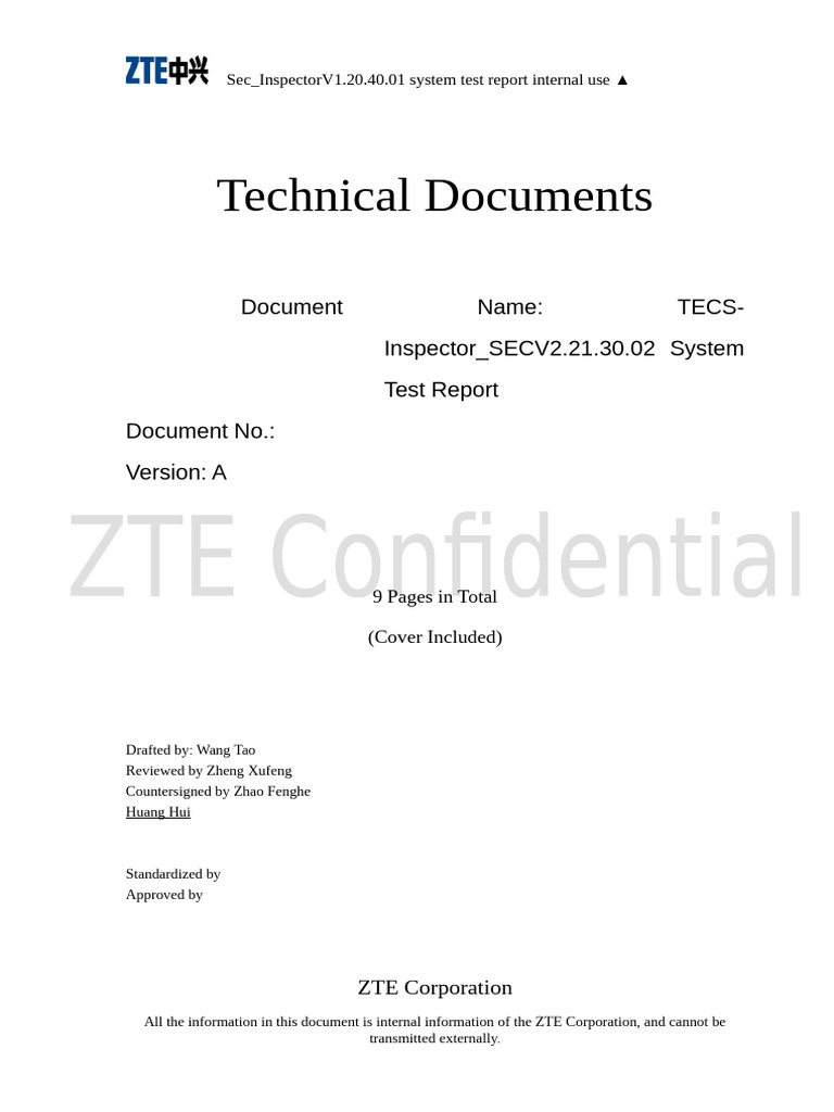TECS Certification Test Report Summary | PDF | Systems Engineering ...