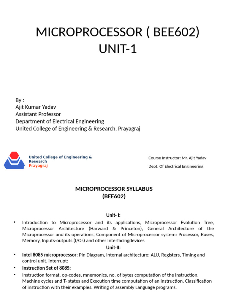 Harvard vs. Princeton Microprocessor Design | PDF | Central Processing ...