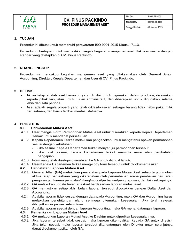 Manajemen Aset | PDF