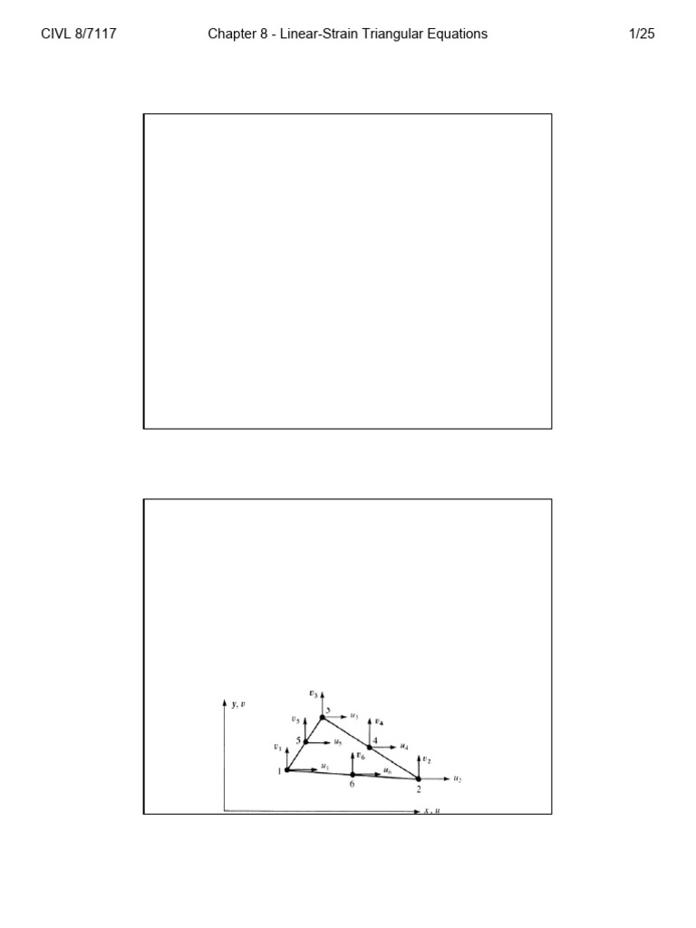 Linear-Strain Triangle Development | PDF | Matrix (Mathematics ...