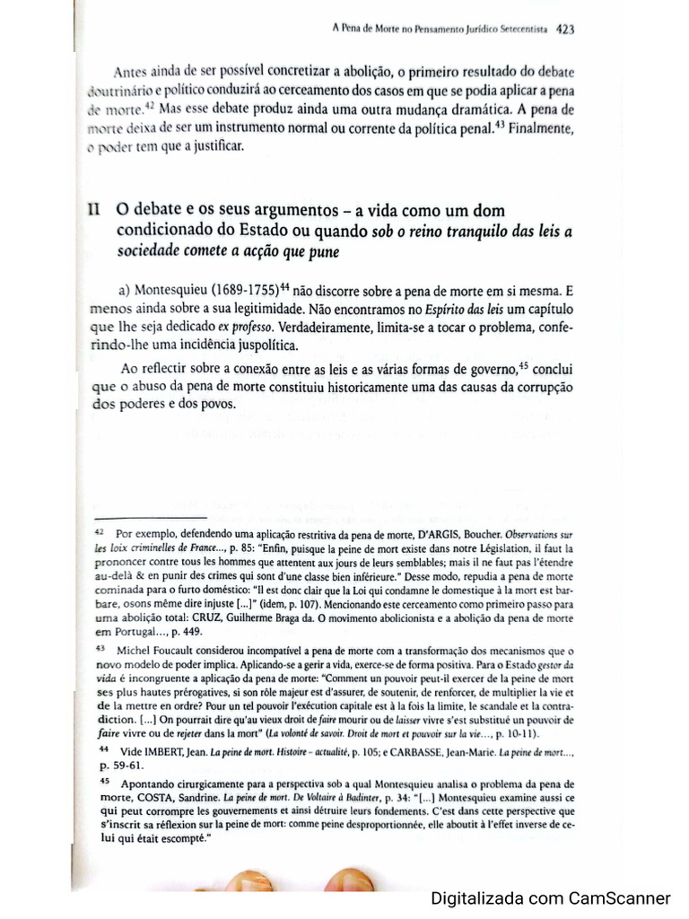 Sílvia Alves Excerto Artigo Pena de Morte | PDF