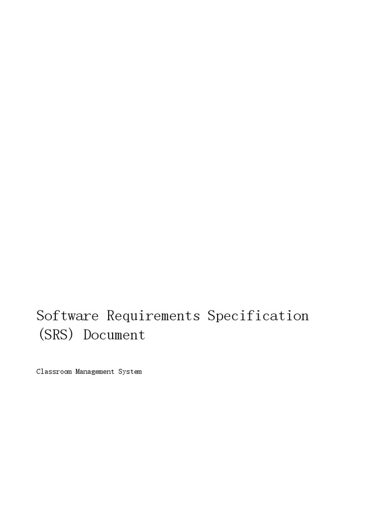 QR Code Attendance System SRS Document | PDF | Qr Code | Computing