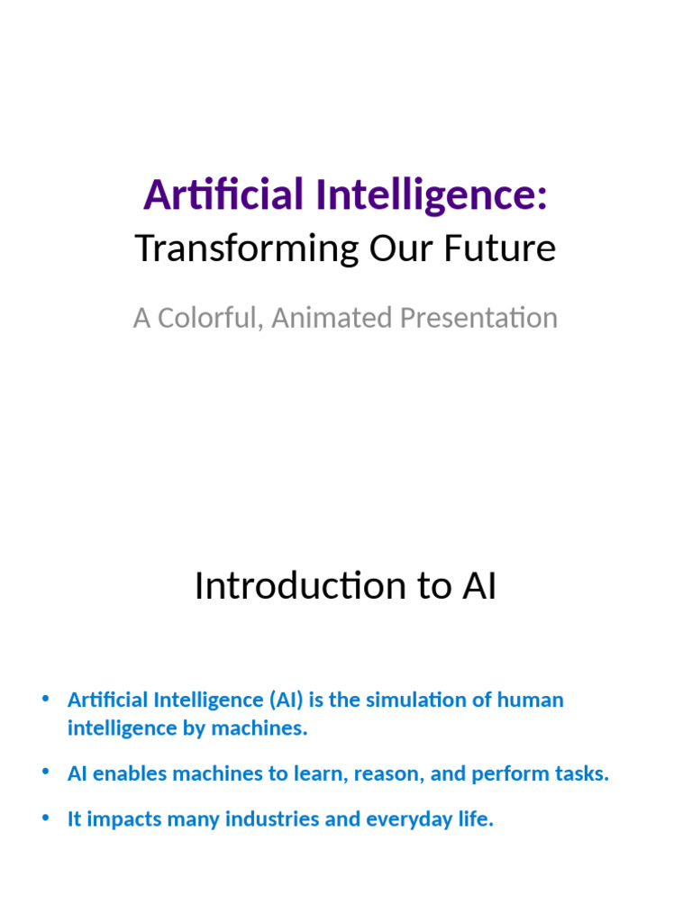 AI: Transforming Our Future Today | PDF