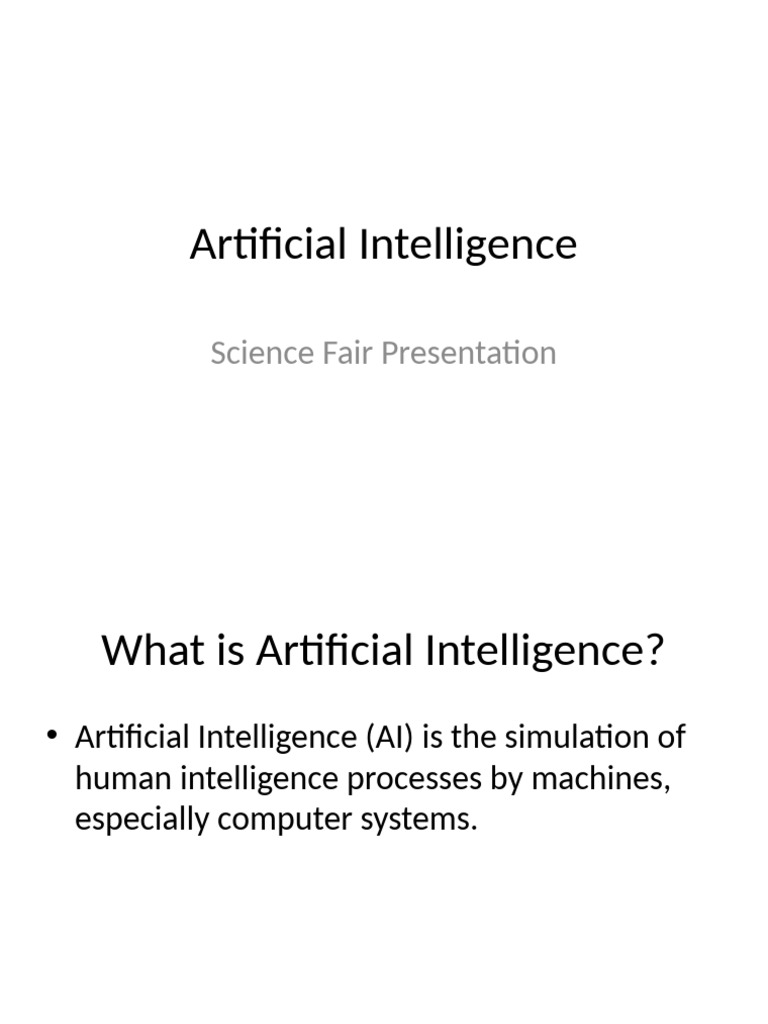 Artificial Intelligence Presentation | PDF