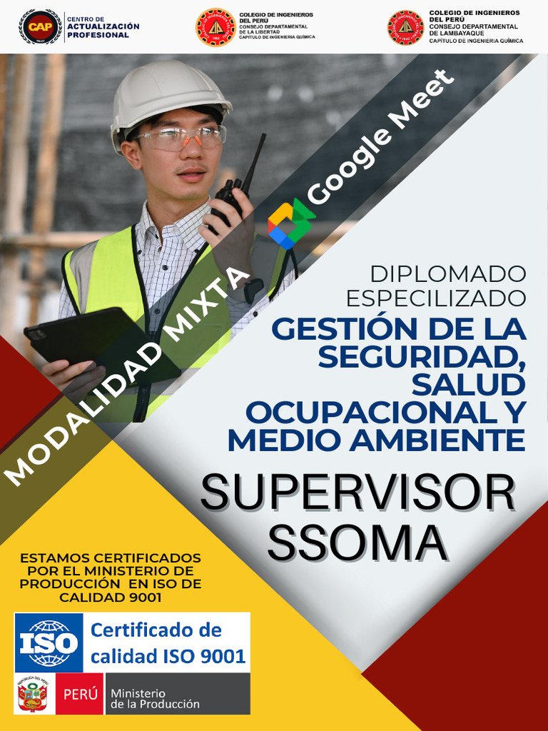 Brochure Diplomado - SSOMA | PDF | Seguridad y salud ocupacional ...