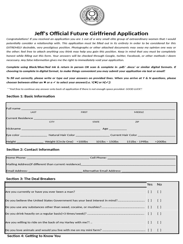 Best Official Girlfriend Application | PDF