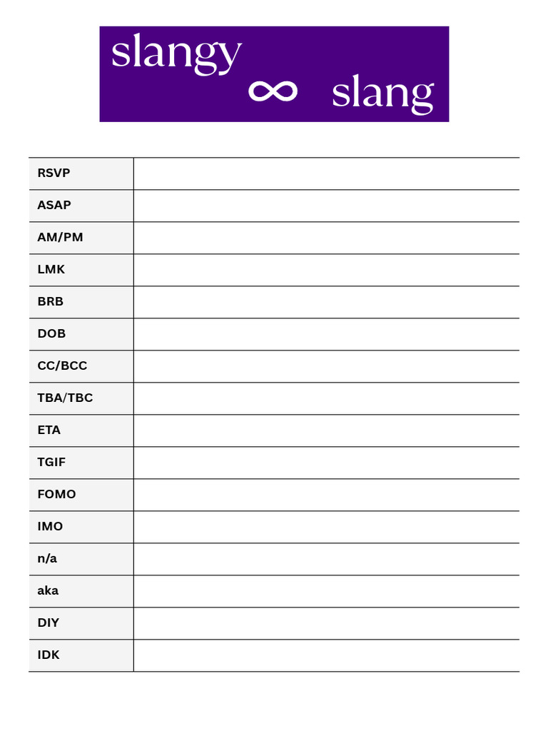 Slang | PDF | Fraternities And Sororities | Linguistics