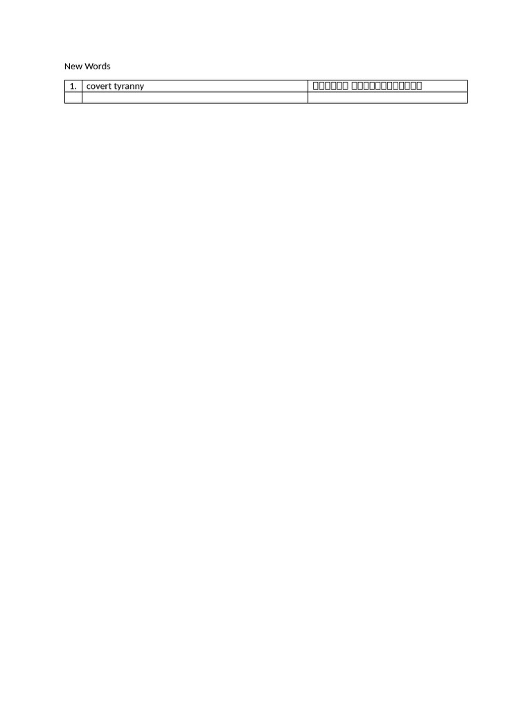 New Words | PDF