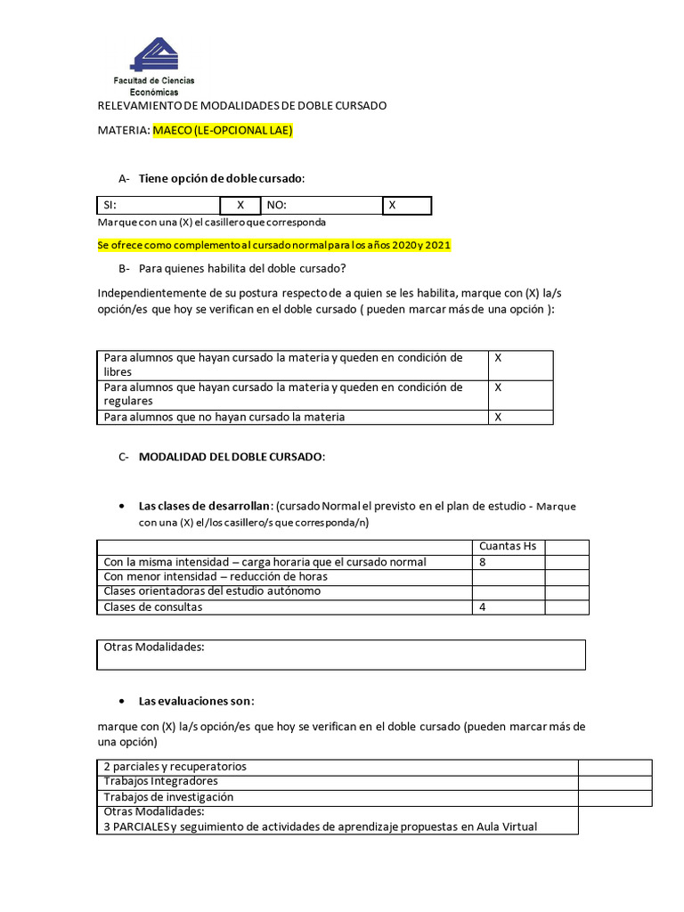 Relevamiento de Modalidades de Doble Cursado | PDF | Aprendizaje
