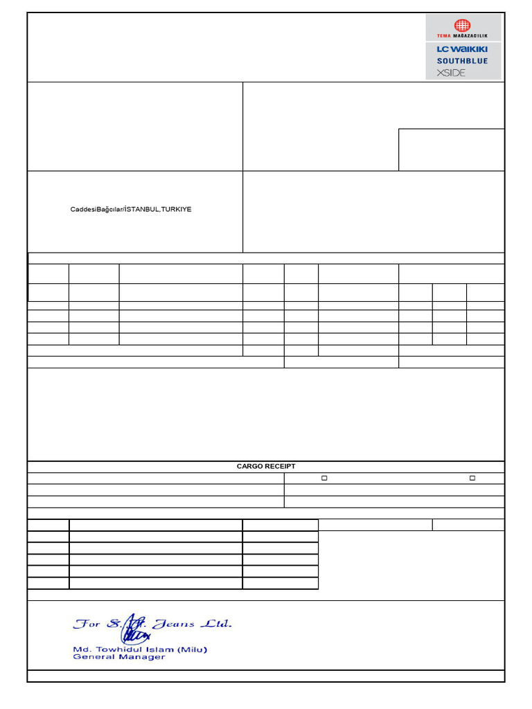 SRF Formate Shipment Reservation Details | PDF | Cargo | Consumer Goods