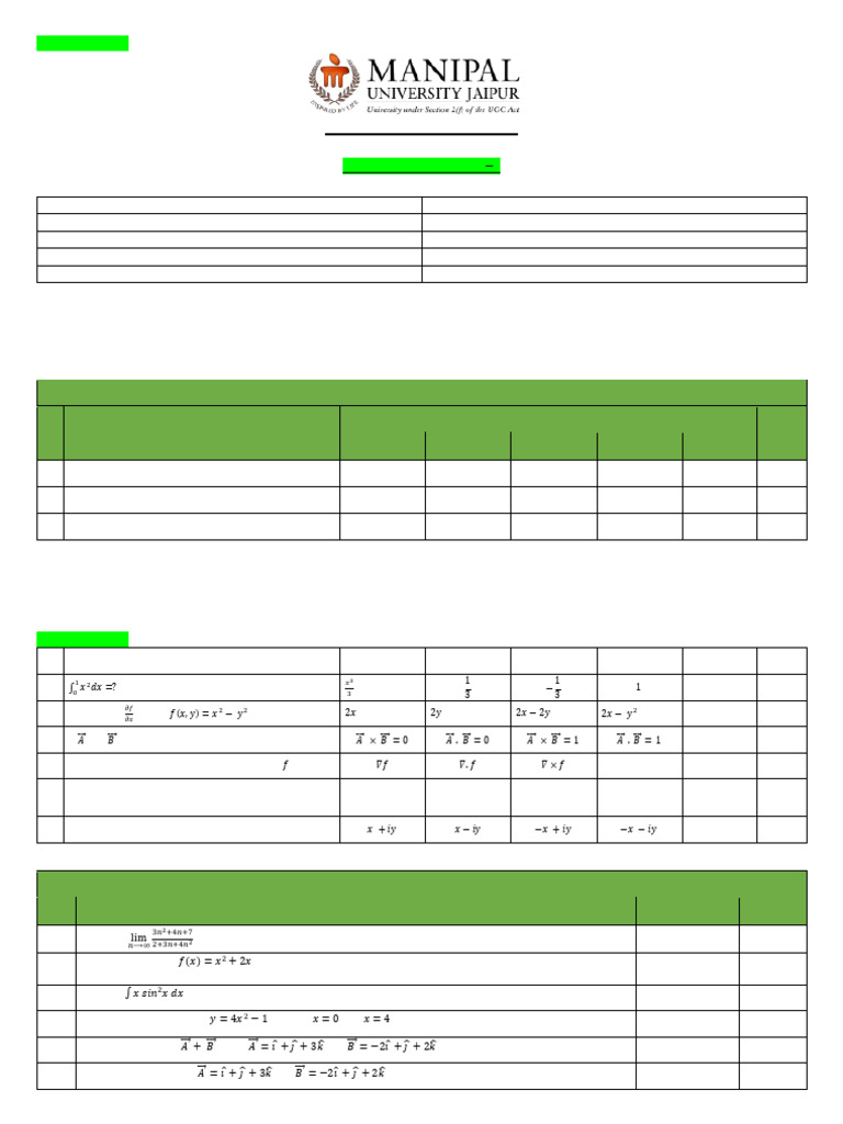 DCA6103 FM Mod Set 1 Dr. Meenakshi | PDF | Matrix (Mathematics ...
