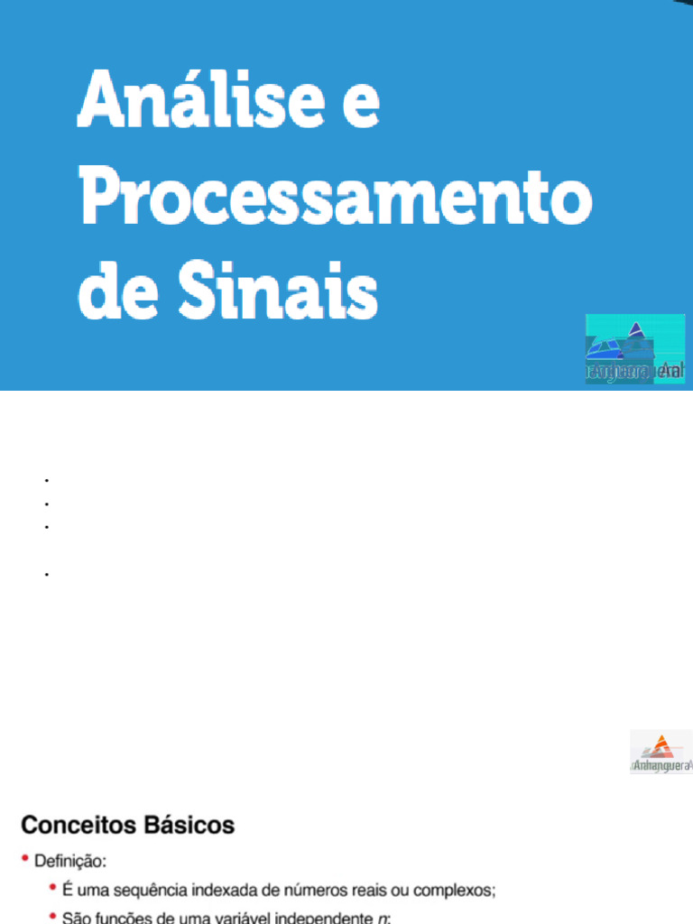 Analise Processamento De Sinais PDF