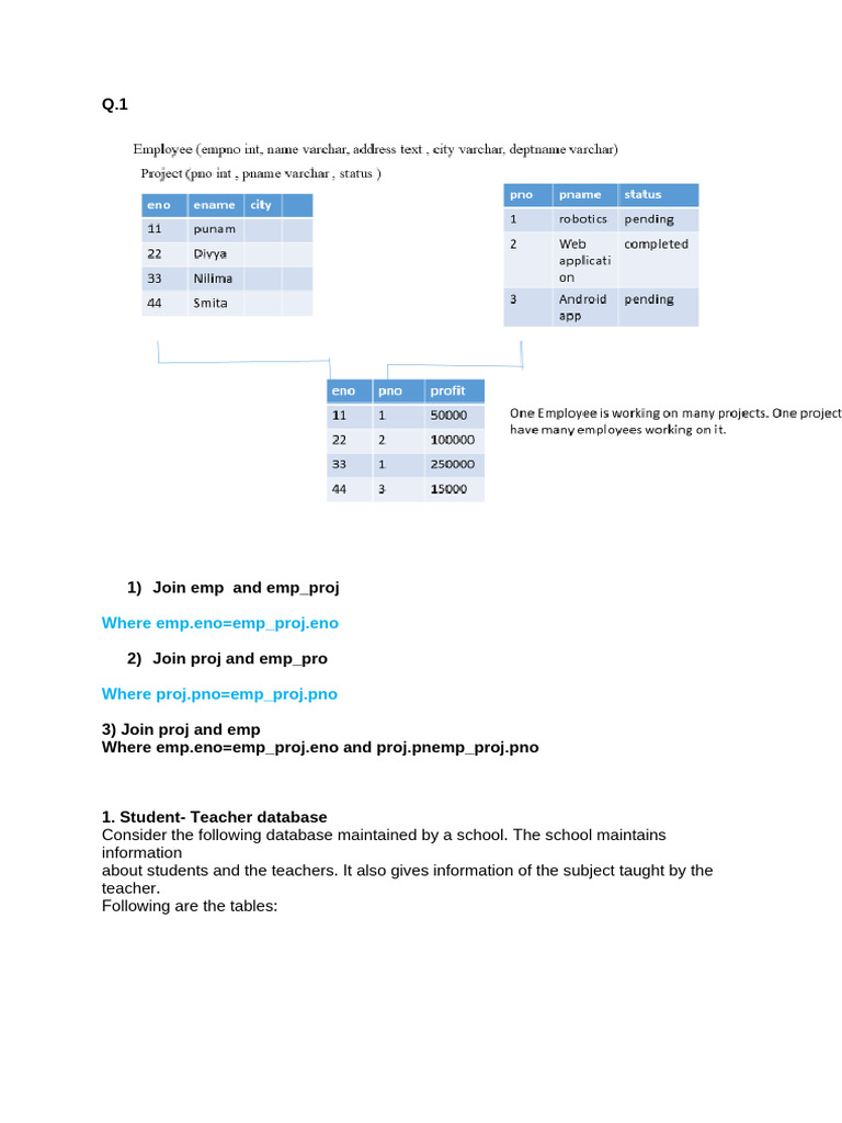 SQL Queries for Student and Bank Databases | PDF | Databases | Data ...