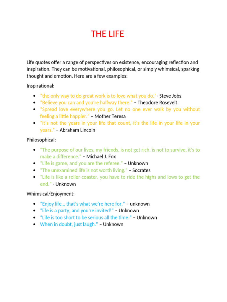 The Life | PDF