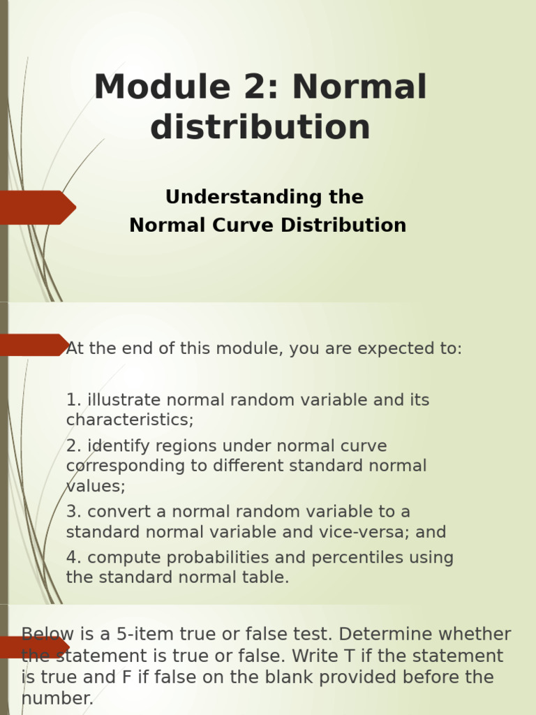 Normal Distribution | PDF