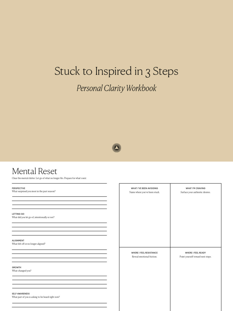 From Stuck To Inspired in 3 Steps Intelligent Change | PDF | Intuition ...