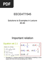 EECE477/545: Solutions To Examples in Lecture #3-#4