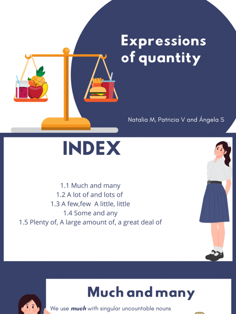 Expressions of Quantity and Examples About Them | PDF