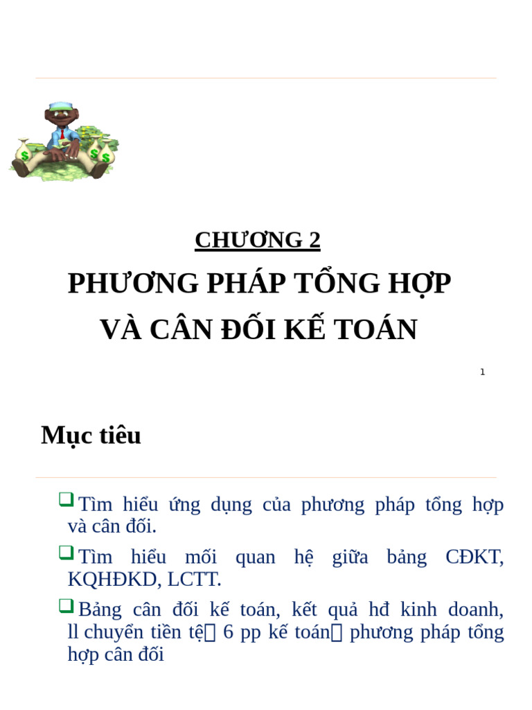 Chuong 02 Phuong Phap Tong Hop Va Can Doi Ke Toan 3tc Compress | PDF