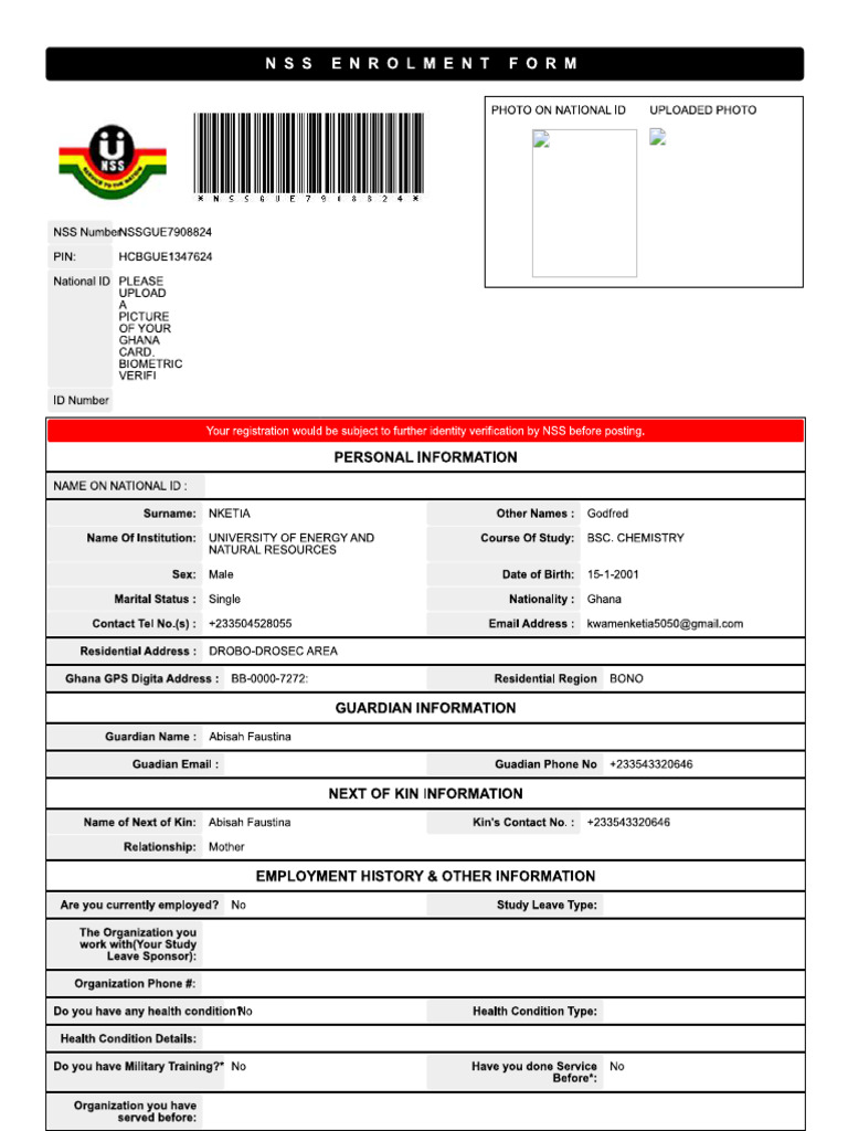 Godfred Nss 1 | PDF