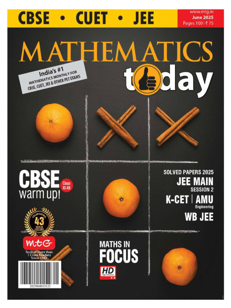 Mathematics Today June 2025 Update | PDF