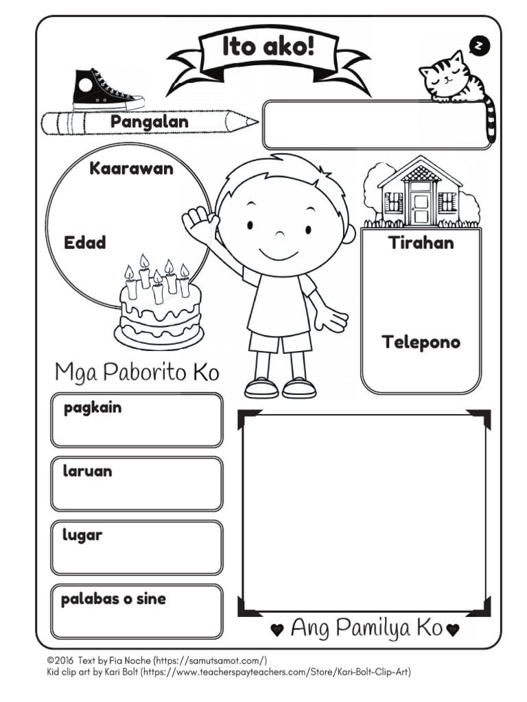 Ito-Ako-1 Filipino Elementary Grarde Activity | PDF