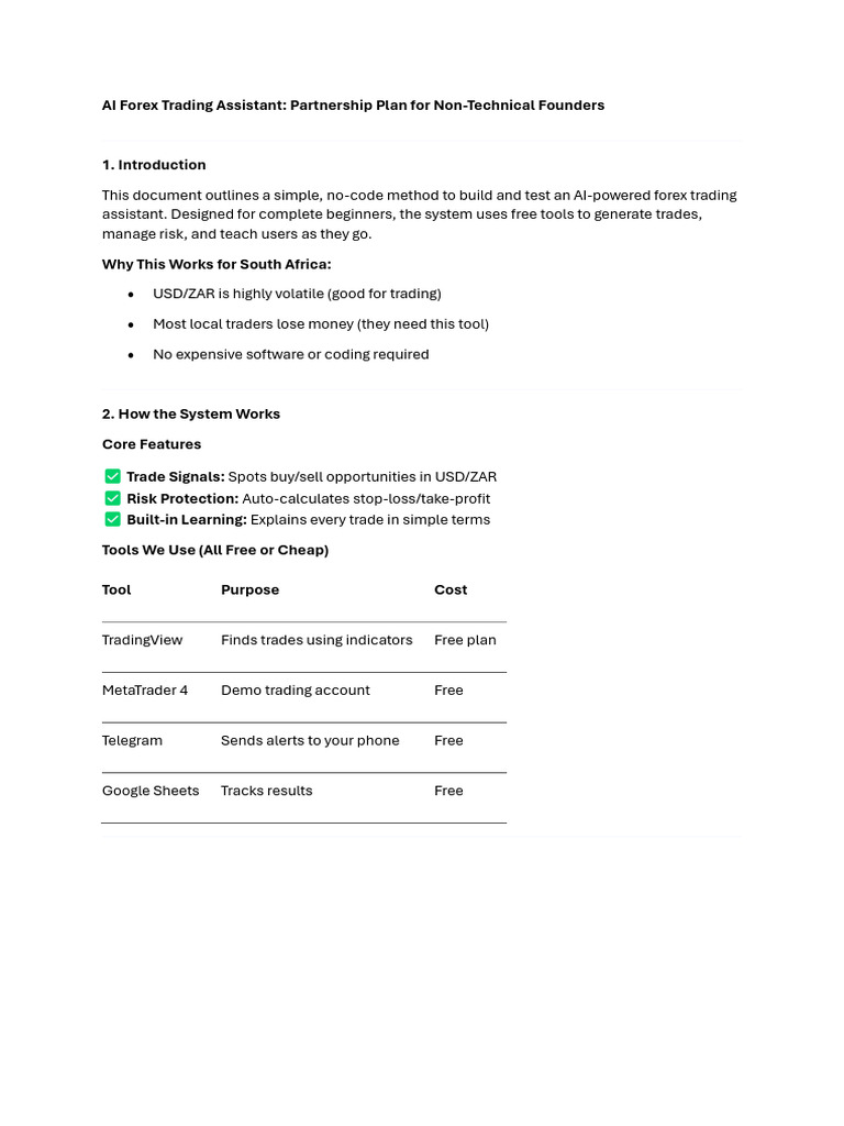 AI Forex Trading Assistant Guide | PDF