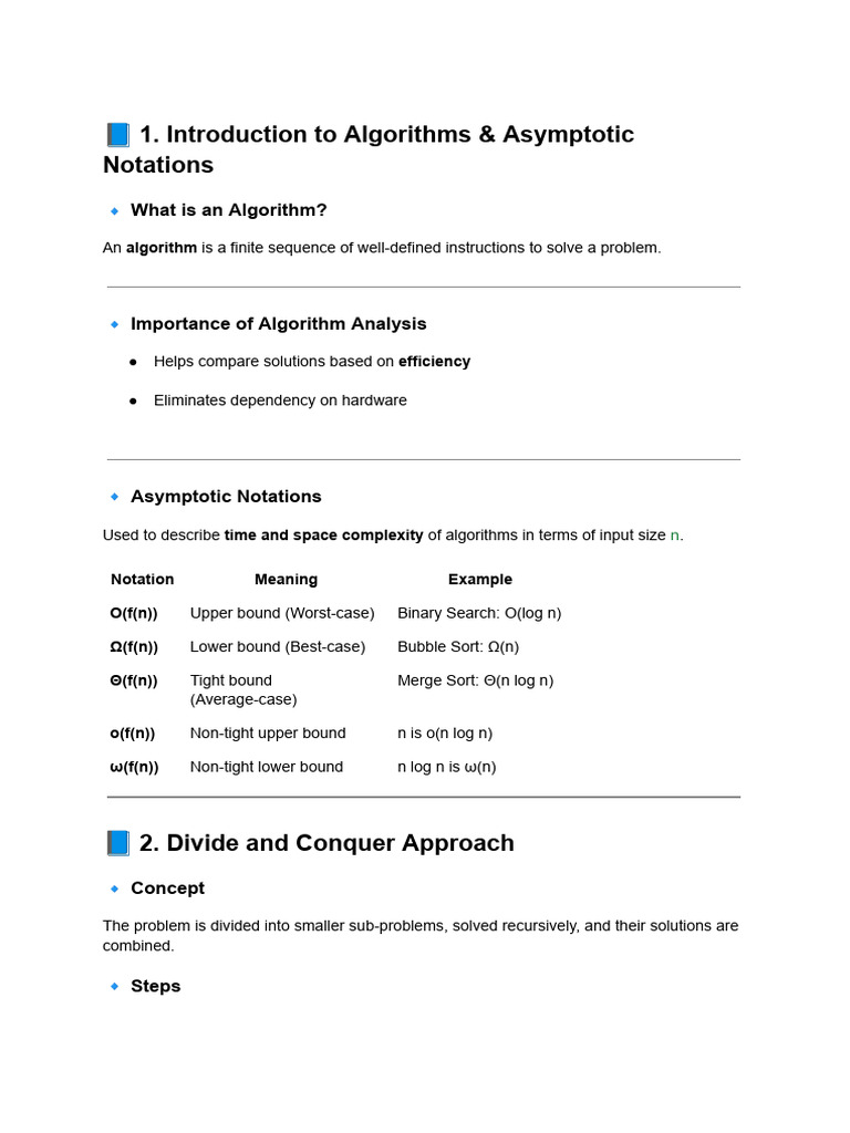 9. Analysis and Design of Algorithms | PDF | Time Complexity | Dynamic ...