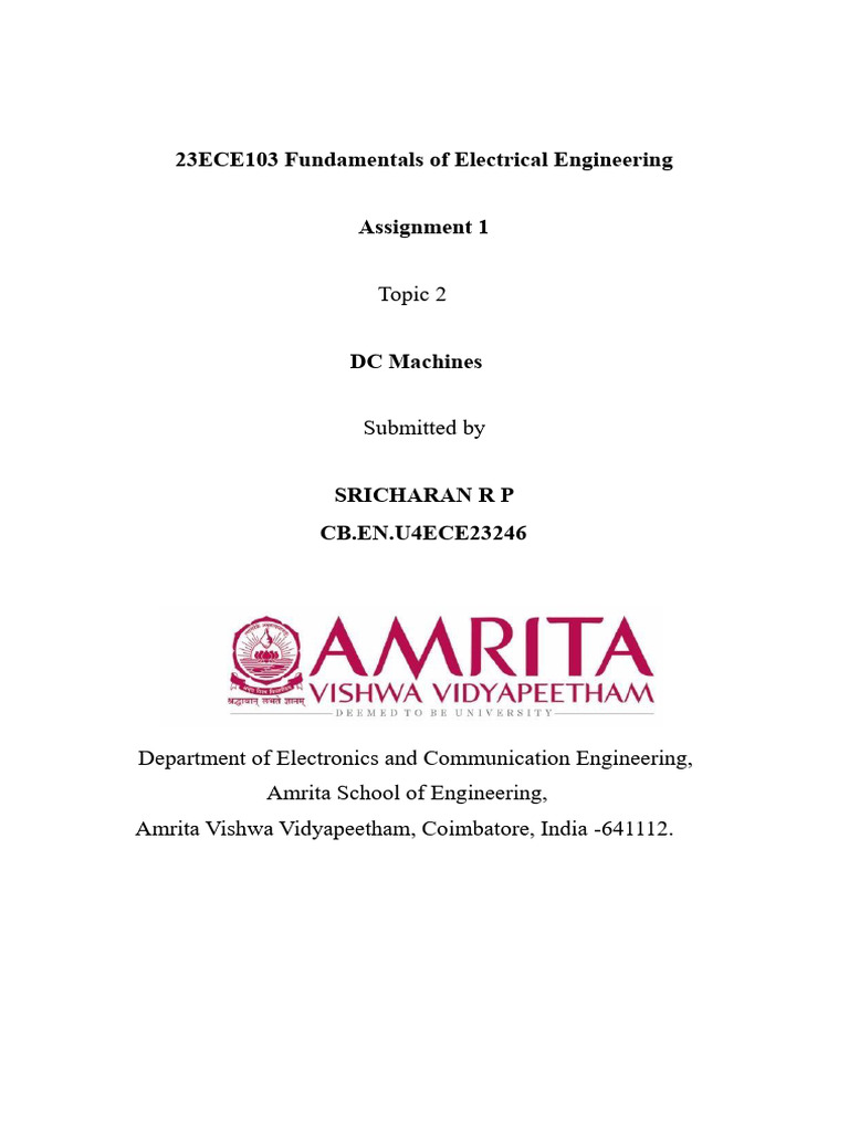 FEE Assignment 1 Second | PDF