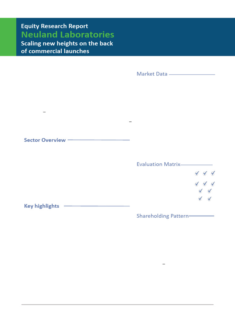 Neuland Labs Equity Research Report 2025 | PDF | Pharmaceutical ...
