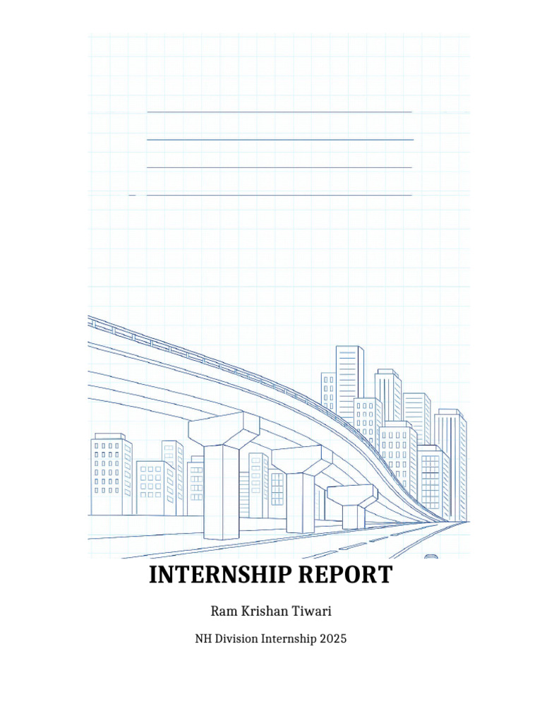 Internship Report Template With Background | PDF